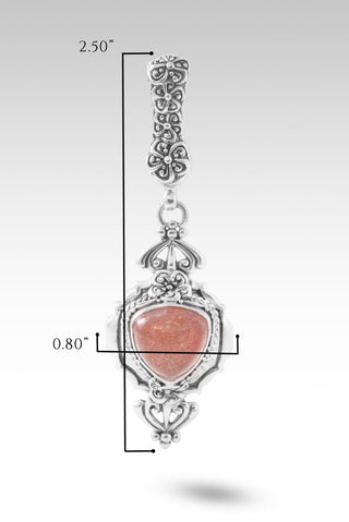UR Peace I Was Missing Pendant™ in Peach Sunstone - Single Stone - only found at SARDA™