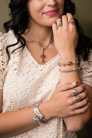 UR Peace I Was Missing Ring™ in Banded Carnelian Agate - Dinner - only found at SARDA™