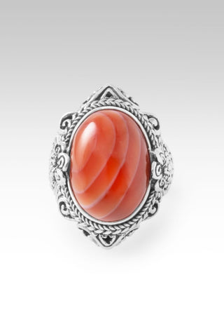 UR Peace I Was Missing Ring™ in Banded Carnelian Agate - Dinner - only found at SARDA™