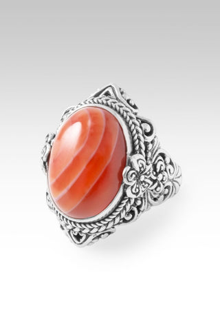 UR Peace I Was Missing Ring™ in Banded Carnelian Agate - Dinner - only found at SARDA™