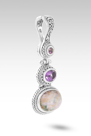 UR Peace Pendant™ in Stichtite, Amethyst & English TeaRose™ Mystic Topaz - Multi Stone - only found at SARDA™