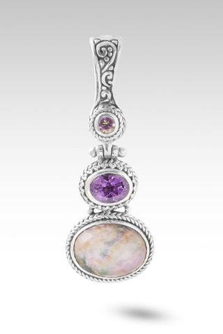 UR Peace Pendant™ in Stichtite, Amethyst & English TeaRose™ Mystic Topaz - Multi Stone - only found at SARDA™