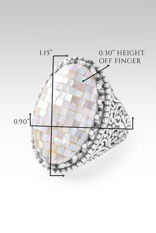UR Priceless Ring™ in Rainbow Champagne Mother of Pearl Mosaic - Statement - only found at SARDA™