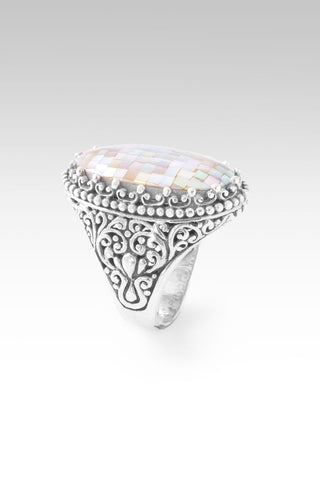UR Priceless Ring™ in Rainbow Champagne Mother of Pearl Mosaic - Statement - only found at SARDA™