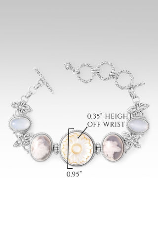 UR Promise Held True Bracelet™ in Yellow Mother of Pearl, Flower Agate & White Moonstone - Multi Stone - only found at SARDA™