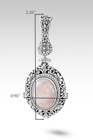 UR Promise Held True Pendant™ in Flower Agate with Chalcedony - Single Stone - only found at SARDA™