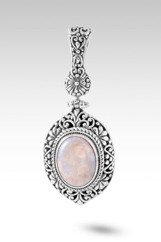 UR Promise Held True Pendant™ in Flower Agate with Chalcedony - Single Stone - only found at SARDA™