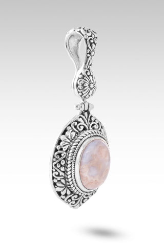 UR Promise Held True Pendant™ in Flower Agate with Chalcedony - Single Stone - only found at SARDA™