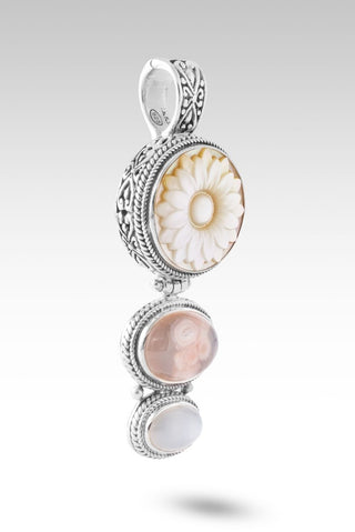 UR Promise Held True Pendant™ in Yellow Mother of Pearl, Flower Agate & White Moonstone - Multi Stone - only found at SARDA™
