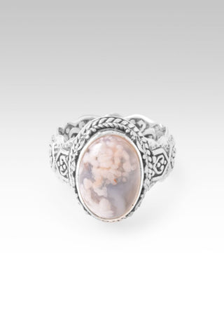 UR Promise Held True Ring™ in Flower Agate - Stackable - only found at SARDA™