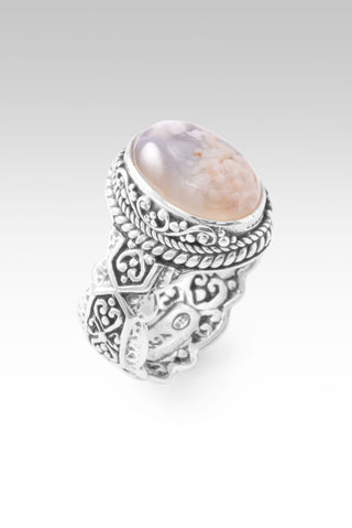 UR Promise Held True Ring™ in Flower Agate - Stackable - only found at SARDA™