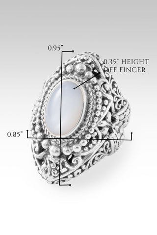 UR Promise Held True Ring™ in White Moonstone - Dinner - only found at SARDA™