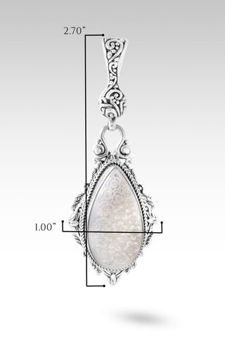 UR Promises Pendant™ in White Mother Of Pearl - Single Stone - only found at SARDA™