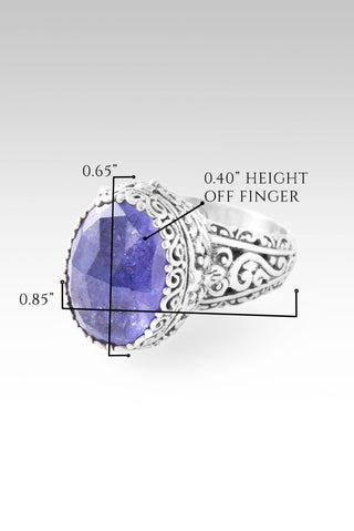 UR Still Here Ring II™ in Tanzanite - Dinner - only found at SARDA™