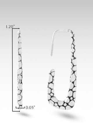 UR Story is His Earrings™ in Watermark - J - Hoop - only found at SARDA™