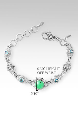 UR Word, Is Peace Bracelet™ in Mint Chrysoprase & Bali Crush™ Mystic Topaz - Multi Stone - only found at SARDA™