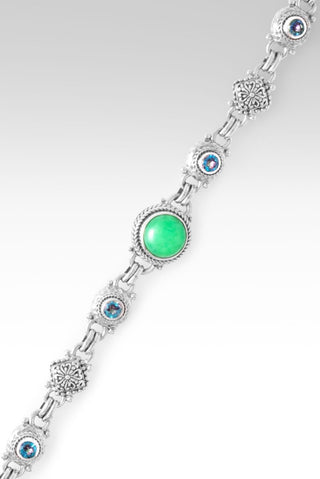 UR Word, Is Peace Bracelet™ in Mint Chrysoprase & Bali Crush™ Mystic Topaz - Multi Stone - only found at SARDA™