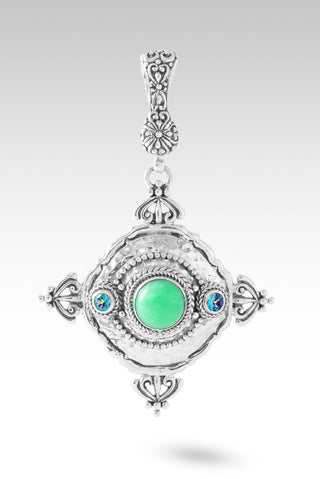 UR Word, Is Peace Pendant™ in Mint Chrysoprase & Bali Crush™ Mystic Topaz - Multi Stone - only found at SARDA™