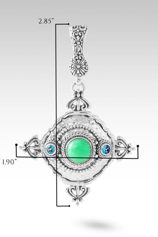 UR Word, Is Peace Pendant™ in Mint Chrysoprase & Bali Crush™ Mystic Topaz - Multi Stone - only found at SARDA™