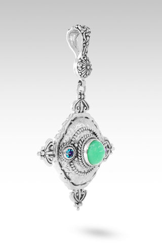 UR Word, Is Peace Pendant™ in Mint Chrysoprase & Bali Crush™ Mystic Topaz - Multi Stone - only found at SARDA™