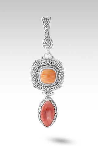 Watch What He Can Do Pendant™ in Red Spiny Oyster & Orange Spiny Oyster - Multi Stone - only found at SARDA™