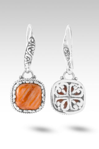 Watch What He Can Earrings™ in Orange Spiny Oyster - Bali Wire - only found at SARDA™