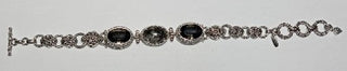 Who I Belong To Bracelet™ in Black Tourmalinated Quartz & Heather Grey™ Mystic Quartz - Multi Stone - only found at SARDA™