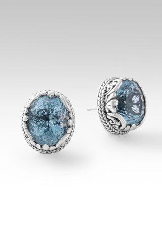 Who Is & Was Earrings™ in Arctic Blue Topaz - Stud - only found at SARDA™