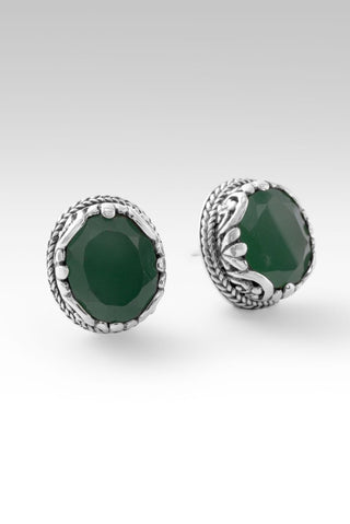 Who Is & Was Earrings™ in Green Quartz - Stud - only found at SARDA™