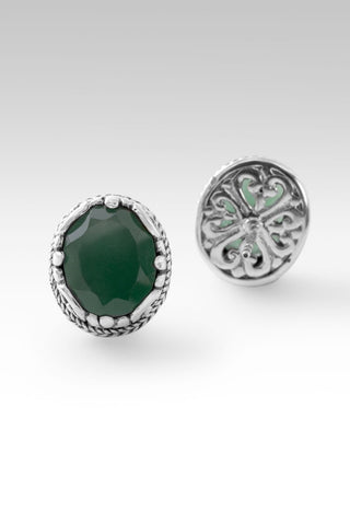 Who Is & Was Earrings™ in Green Quartz - Stud - only found at SARDA™