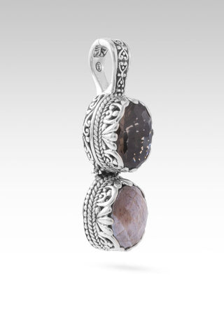 Who's Name is Highest Pendant™ in Smoky Quartz & Celestial Coated Champagne Moonstone - Multi Stone - only found at SARDA™