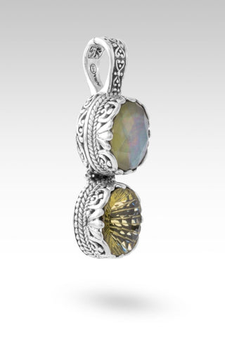 Who's Name is Highest Pendant™ in Vesuvianite Mother of Pearl Quartz & Sunflower Citrine - Multi Stone - only found at SARDA™