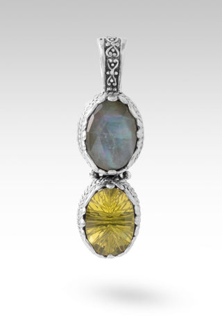 Who's Name is Highest Pendant™ in Vesuvianite Mother of Pearl Quartz & Sunflower Citrine - Multi Stone - only found at SARDA™