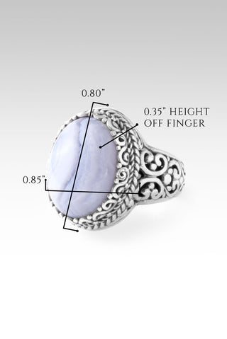 Wonderful Counselor Ring™ in Blue Lace Agate - Dinner - only found at SARDA™