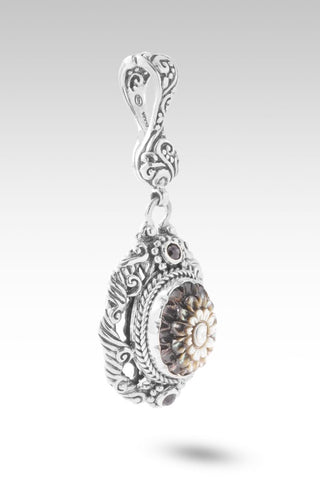 Wonderful Works Pendant™ in Black Mother Of Pearl Dahlia & Black Spinel - Multi Stone - only found at SARDA™
