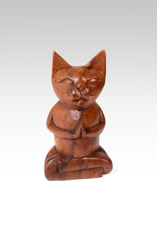 🎁 Wooden Cat Praying 20Cm (100% off) - only found at SARDA™