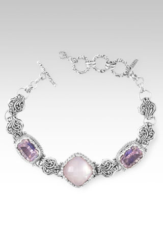Workin' 4 UR Good Always Bracelet™ in Rose Quartz Pink Mother of Pearl & Lilac Rose De France™ Mystic Quartz - Multi Stone - only found at SARDA™