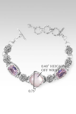 Workin' 4 UR Good Always Bracelet™ in Rose Quartz Pink Mother of Pearl & Lilac Rose De France™ Mystic Quartz - Multi Stone - only found at SARDA™