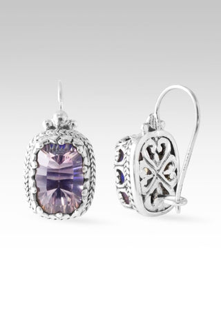 Workin' 4 UR Good Always Earrings™ in Lilac Rose De France™ Mystic Quartz - Sarda Safety Latch - only found at SARDA™