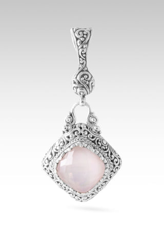 Workin' 4 UR Good Always Pendant™ in Rose Quartz Pink Mother of Pearl - Single Stone - only found at SARDA™