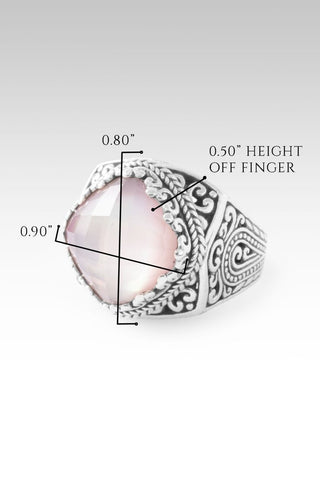 Workin' 4 UR Good Always Ring™ in Rose Quartz Pink Mother of Pearl - Dinner - only found at SARDA™