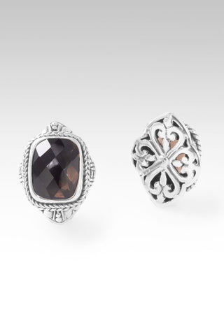 Worshipping In & Thru It Earrings™ in Smoky Quartz - Stud - only found at SARDA™