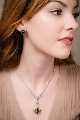 Worshipping In & Thru It Earrings™ in Smoky Quartz - Stud - only found at SARDA™