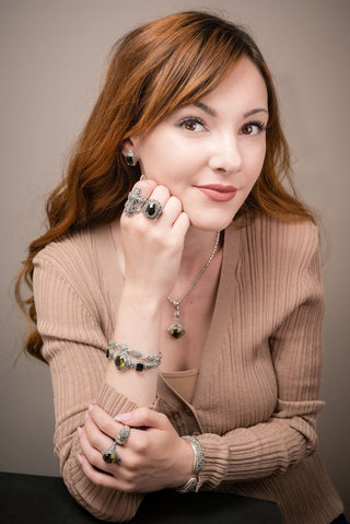 Worshipping In & Thru It Ring™ in Smoky Quartz - Dinner - only found at SARDA™