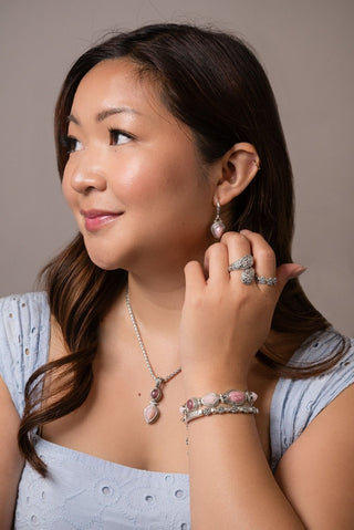 You Matter Pendant™ in Pink Opal & Rhodochrosite - Multi Stone - only found at SARDA™