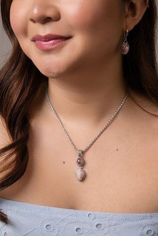 You Matter Pendant™ in Pink Opal & Rhodochrosite - Multi Stone - only found at SARDA™