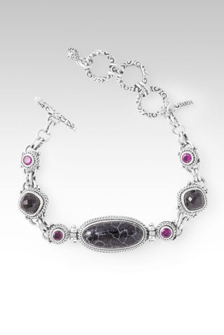 Your Mess, Is His Healing Bracelet™ in Black Indonesian Coral, Black Spinel & Rhodolite Garnet - Multi Stone - only found at SARDA™