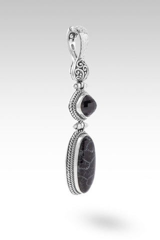 Your Mess, Is His Healing Pendant™ in Black Indonesian Coral & Black Spinel - Multi Stone - only found at SARDA™
