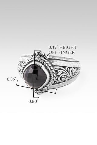 Your Mess, Is His Healing Ring™ in Black Spinel - Dinner - only found at SARDA™